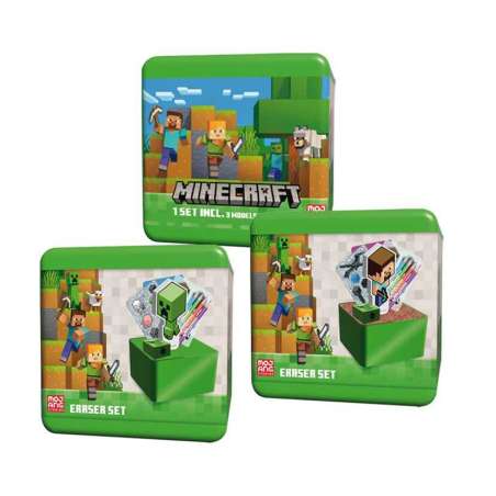 minecraft set sorpresa goma de borrar y mas (new import - min01073)