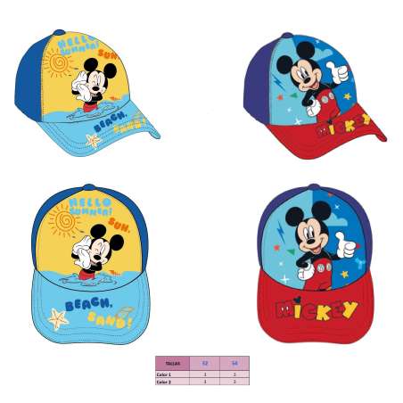mickey gorra niÑo t- 52-54 cm (new import - nw1649)