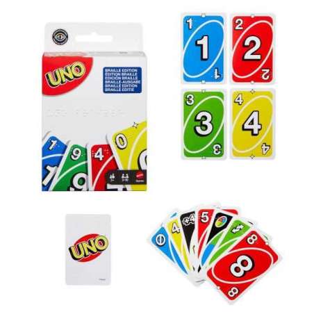 mattel games uno braile (mattel - jmk87)
