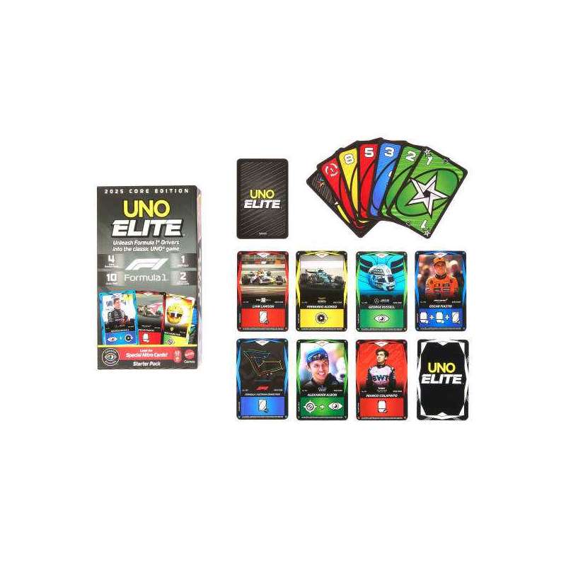 mattel games uno elite formula 1 (mattel - jlv42)