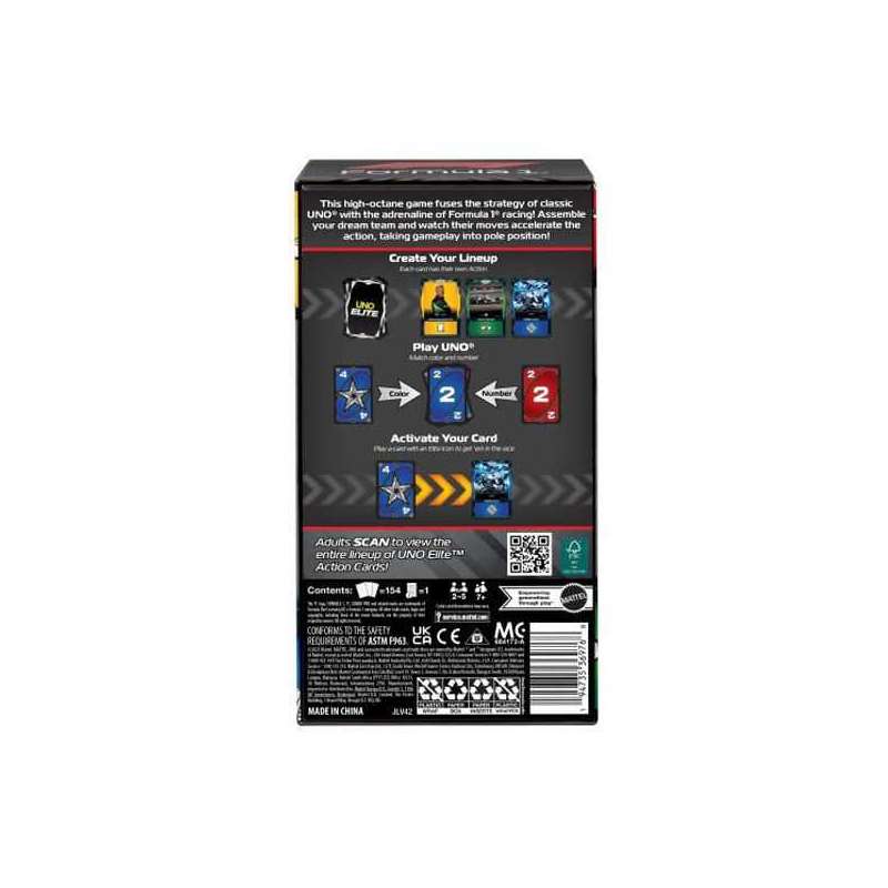 mattel games uno elite formula 1 (mattel - jlv42)