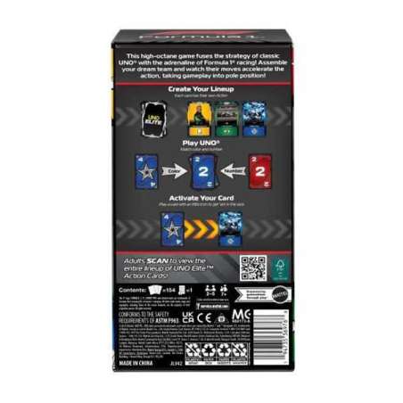 mattel games uno elite formula 1 (mattel - jlv42)