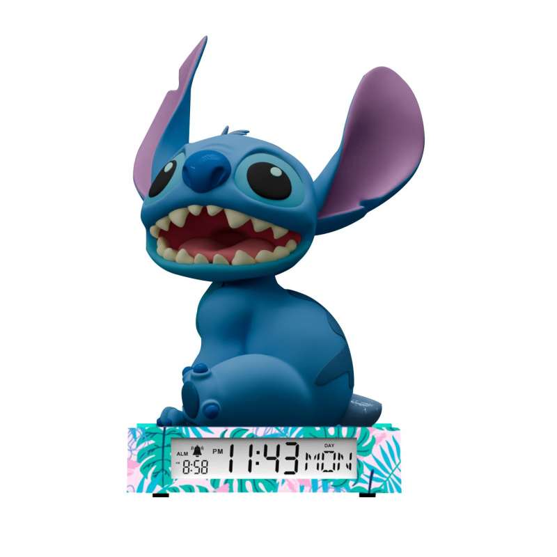 stitch lampara 3d con despertador ( kids licensing - las3055)