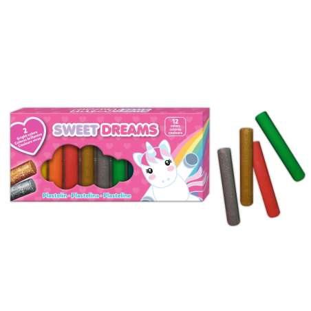 sweet dreams caja plastilina 12 piezas ( kids licensing - kl11250 )