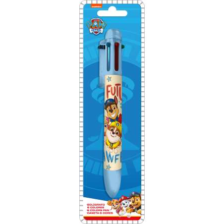 paw patrol boligrafo 6 colores ( kids licensing - pw19967 )