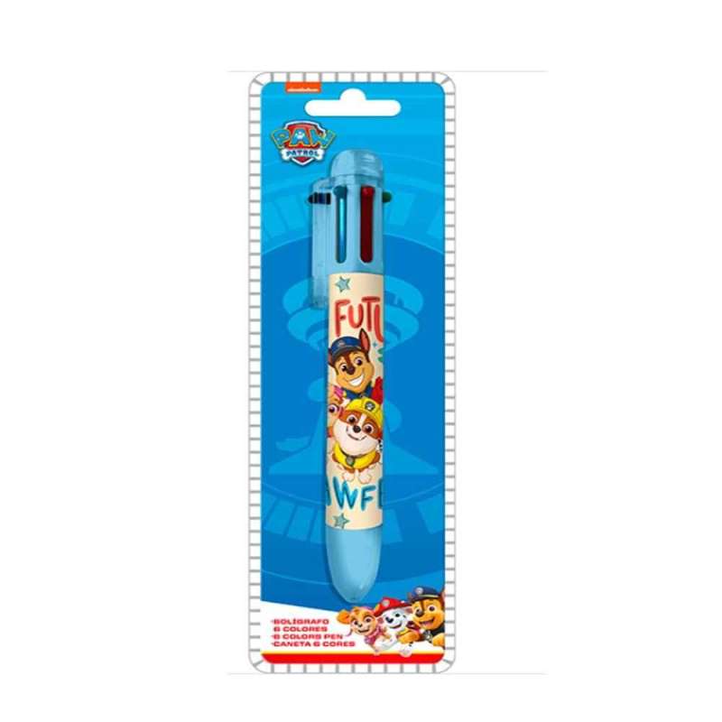 paw patrol boligrafo 6 colores ( kids licensing - pw19967 )