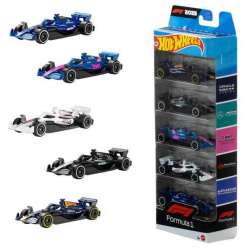 hot wheels pack de 5 coches f1 (mattel - jln11)