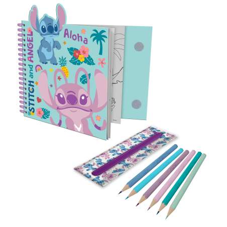 stitch cuaderno actividades con estuche (kids licensing - st00080)