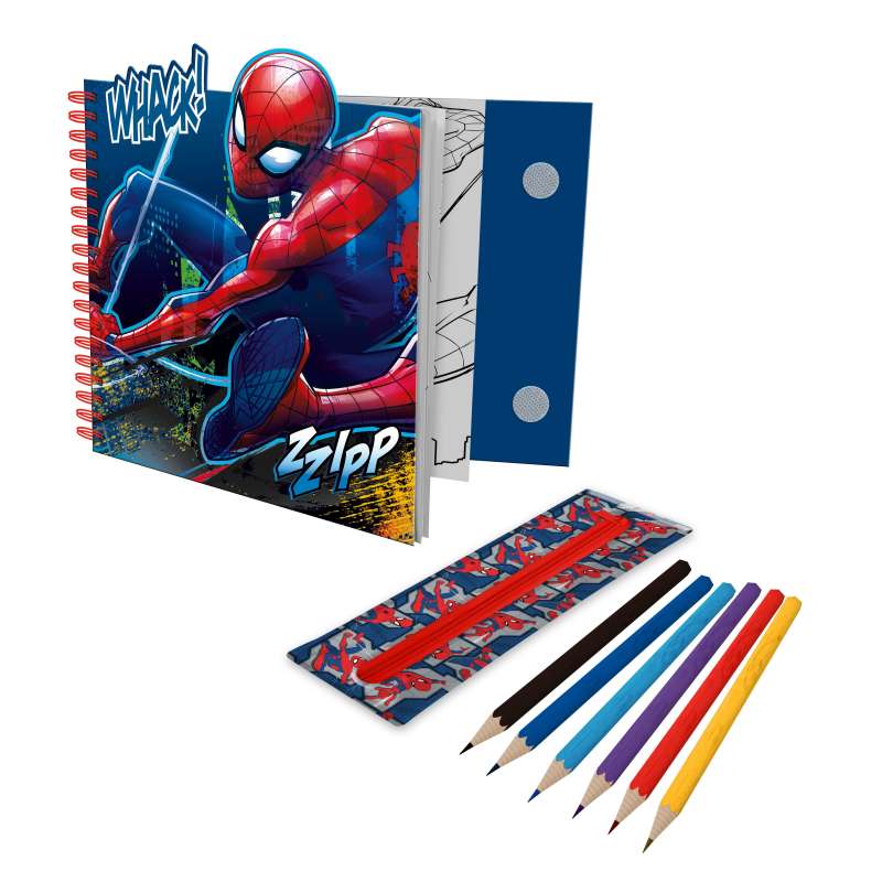 spiderman cuaderno actividades con estuche (kids licensing -sp50107) spiderman cuaderno actividades con estuche (kids licensing -sp50107)