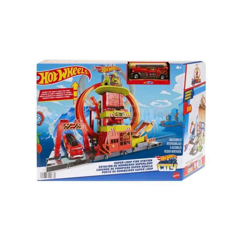 hot wheels city super fire station (mattel - hkx41) hot wheels city super fire station (mattel - hkx41)