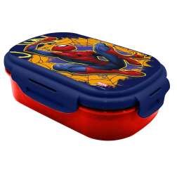 spiderman sandwichera con cubierto (kids licensing - sp50071)