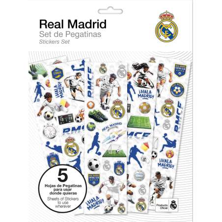 real madrid set de stickers (kids licensing - rm00011)