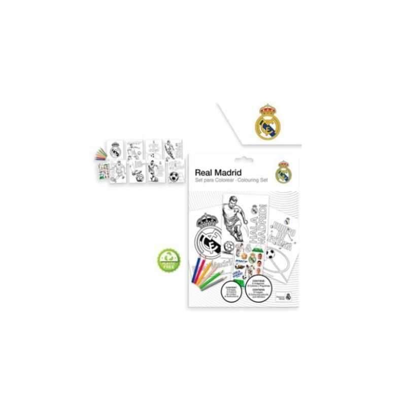 real madrid set de colorear+stickers (kids licensing - rm00025) real madrid set de colorear+stickers (kids licensing - rm00025)