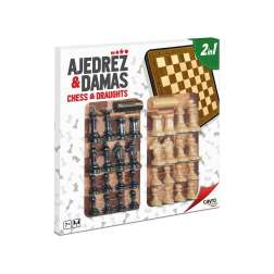 tablero ajedrez damas madera
