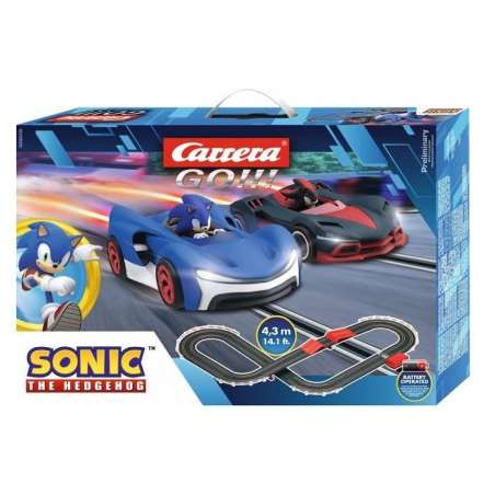 carrera go circuito sonic 4,3 metros (soldattoys - 63520)