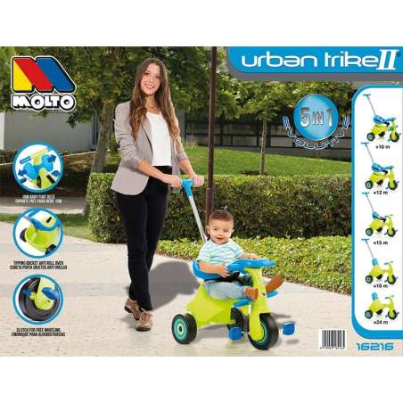 molto triciclo urban trike ii city 5 en 1 ( molto - 16216 )