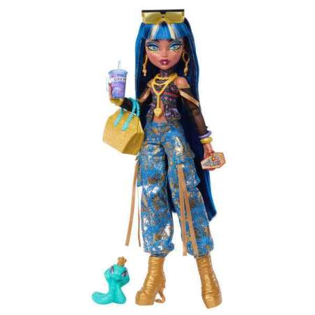 monster high muÑeca cleo de nile con accesorios (mattel - jhk32)