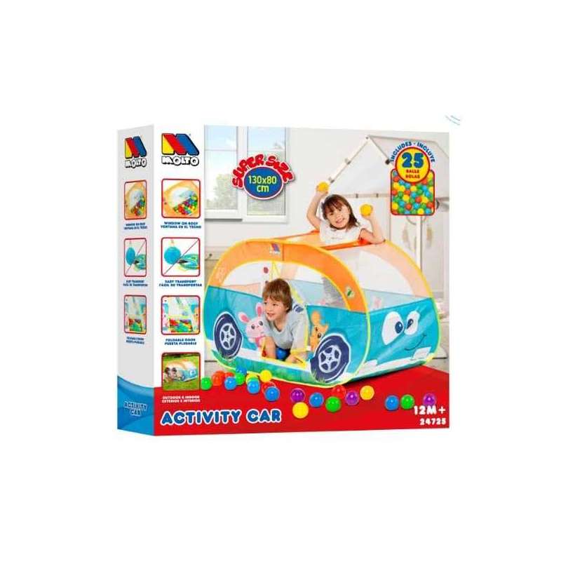 molto parque de bolas coche con 25 bolas ( molto - 24725 )