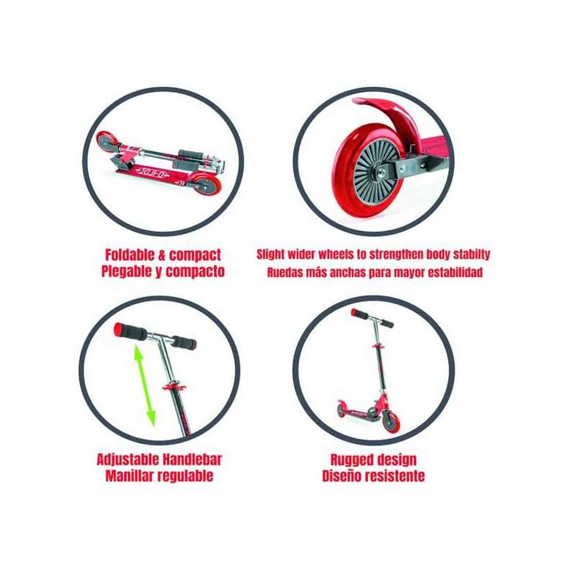 molto patinete plegable rojo (molto - 24242) molto patinete plegable rojo (molto - 24242)