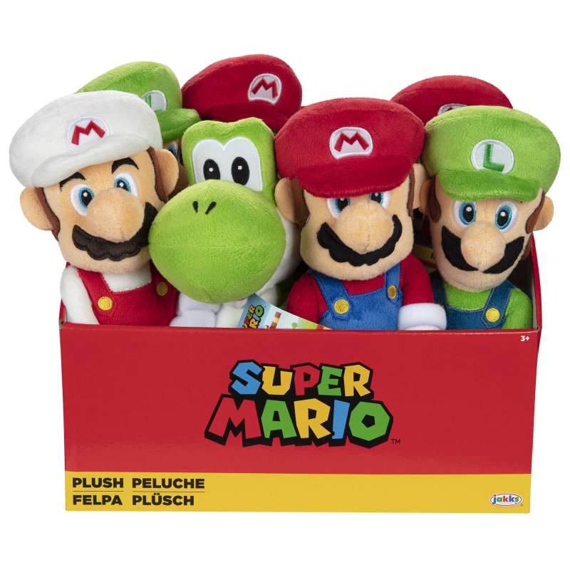 super mario peluche 25 cms surtidos (jakks pacific - 68555-gm)