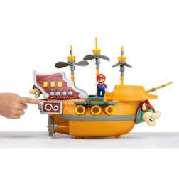 super mario aeronave bowser con figura (jakks pacific - 404294)
