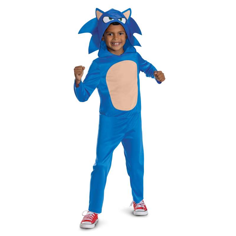sonic 3 disfraz movie fancy- t-m (7-8) (jakks pacific - 161989k-20l)