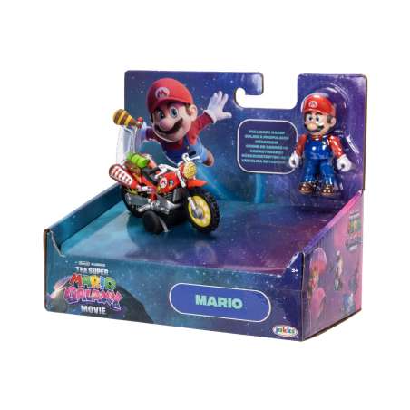 super mario galaxy vehiculo + mario figura extraible (jakks pacific - 432334)