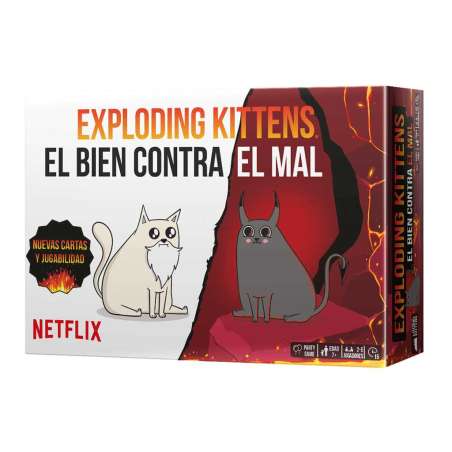 exploding kittens: el bien contra el mal (asmodee - ekiek12es)