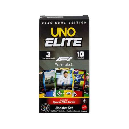 mattel games uno elite f1 booster set (mattel - jlv43)