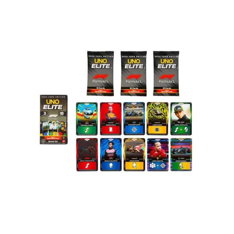 mattel games uno elite f1 booster set (mattel - jlv43) mattel games uno elite f1 booster set (mattel - jlv43)