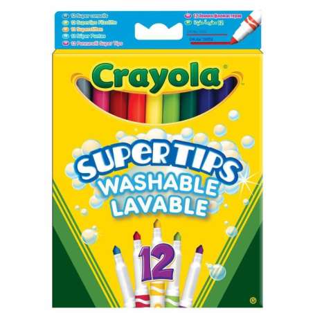 crayola 12 rotuladores super punta (7509)