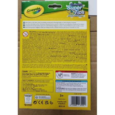 crayola 12 rotuladores super punta (7509)