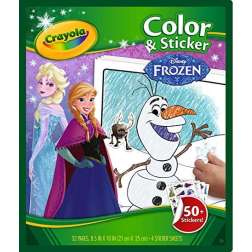 crayola libro colorear+sticker frozen ii ( 04-5864 )