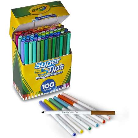 crayola 100 rotu super punta lavable (58-5100)