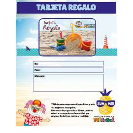 tarjeta regalo verano