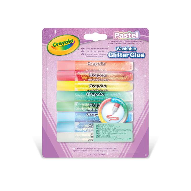 crayola 8 pegamentos purpurina lavables ( 69-3524 ) crayola 8 pegamentos purpurina lavables ( 69-3524 )