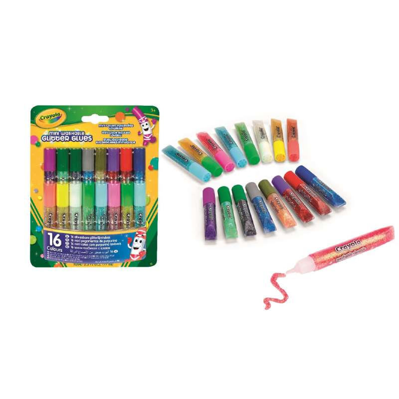 crayola 16 mini pegamentos purpurina (69-4200) crayola 16 mini pegamentos purpurina (69-4200)