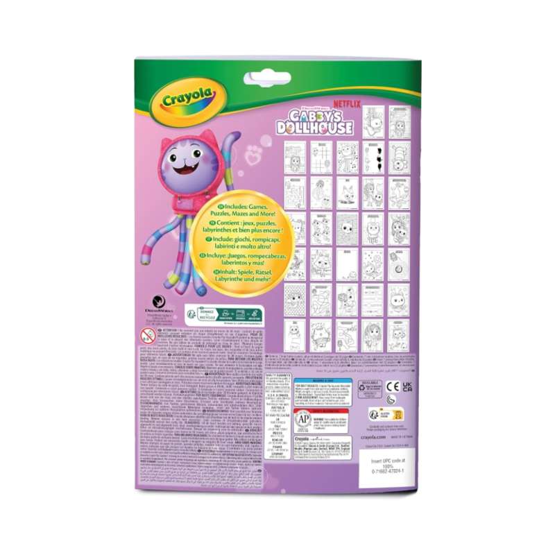 crayola libro colorear gabby´s dollhouse (04-7024) crayola libro colorear gabby´s dollhouse (04-7024)
