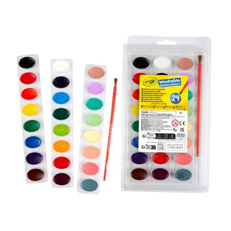 crayola 24 acuarelas lavables (crayola - 53-0524)