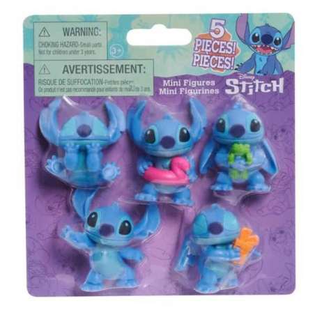 stitch pack de 5 figuras blister (just play - 46267)