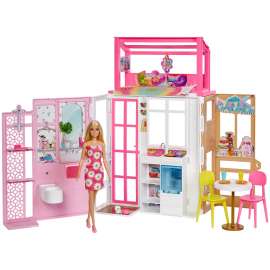 barbie casa 2 pisos con muñeca
