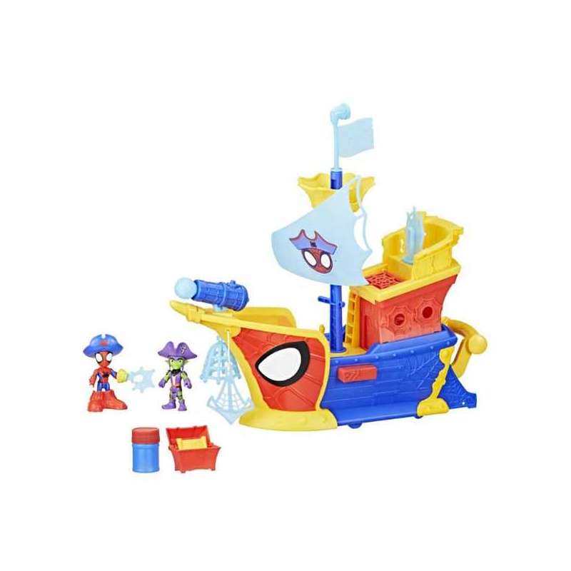 spidey waterwebs barco pirata playset (hasbro - g06665l0) spidey waterwebs barco pirata playset (hasbro - g06665l0)