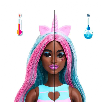 barbie pop reveal fiesta animales vaso azul (mattel - jcn86)
