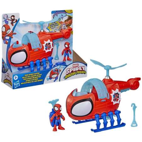 spidey rescuewebs helicoptero de spidey (hasbro - g19695l0)