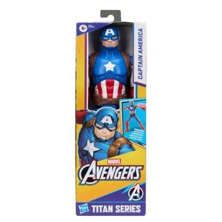 avengers figura titan capitan america (hasbro - g27715x0)