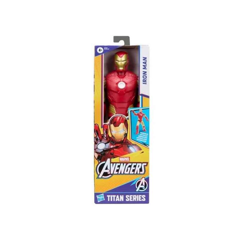 avengers figura titan iron man (hasbro - g27705x0)
