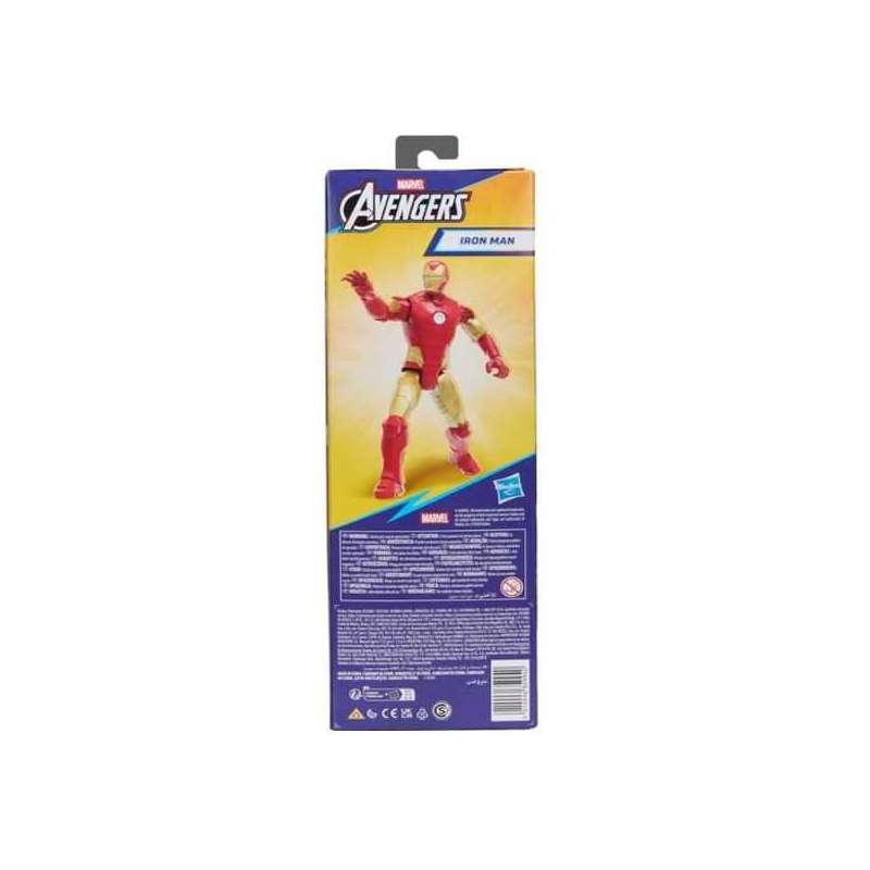 avengers figura titan iron man (hasbro - g27705x0)
