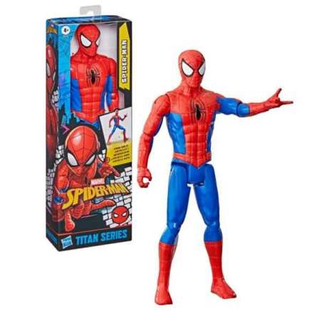 spiderman figura titan spiderman (hasbro - g27155l0)