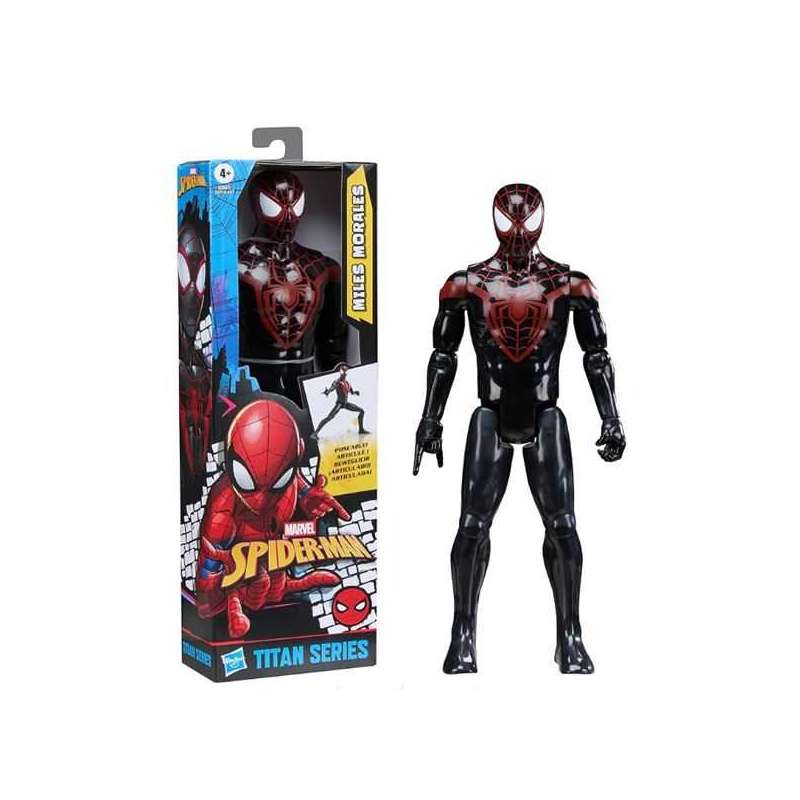 spiderman figura titan miles morales (hasbro - g28575x0) spiderman figura titan miles morales (hasbro - g28575x0)