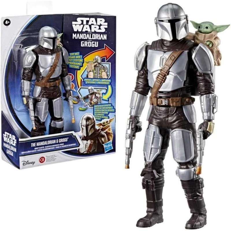 star wars figura mandalorian electronica (hasbro - g28425l0)